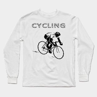 Cycling by man Long Sleeve T-Shirt